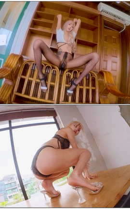 韩国写真Bimilstory vol.13 No Panty Stocking ChallengeV3[2560X1440 11分35秒]_丽丝库