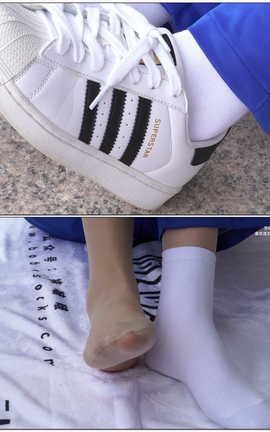 袜啵啵BoBoSocks NO.022 小甜豆-校服贝壳头白棉袜肉丝[1920X1080][]_丽丝库