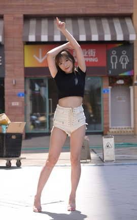 精选街拍作品 NO.0787 魂魂摄影作品 白色热裤美女 part11_丽丝库