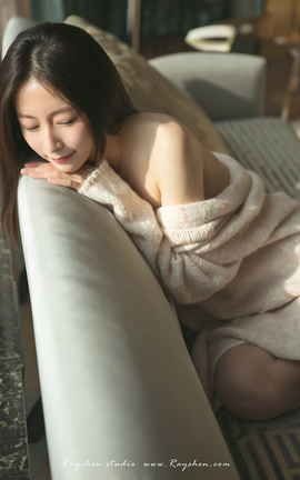 睿奢文化摄影写真集 Vol.0013 露出香肩的长发美女_丽丝库