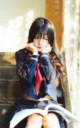 桜桃喵 小少女 黑色水手服_丽丝库