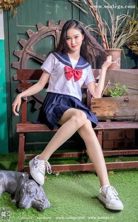 丝社SSA NO.421 漫漫白色jk制服肉丝写真(上)_丽丝库