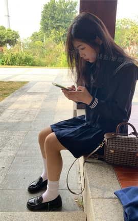 见新摄影 NO.026 巅峰 动漫里可爱的JK小姐姐又来了，你陶醉了吗_丽丝库