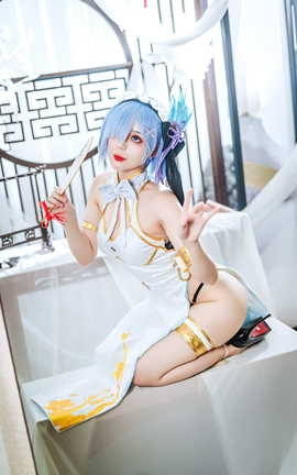 九言(阿九从不咕咕) 蕾姆旗袍_丽丝库