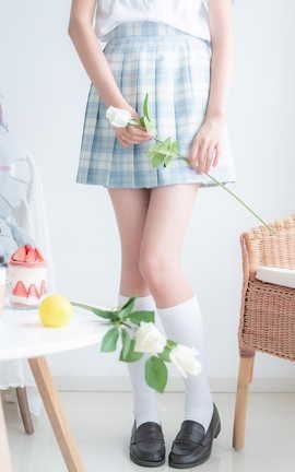 西瓜少女 -  民宿私房淡蓝JK_丽丝库