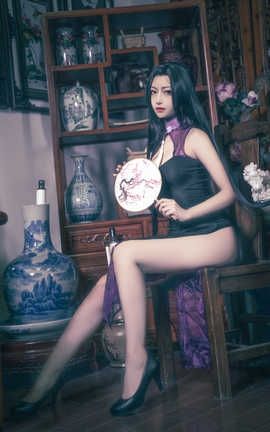 Shika小鹿鹿-万花旗袍_丽丝库