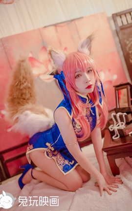 兔玩映画 C39.007 玉藻前的蓝旗袍_丽丝库