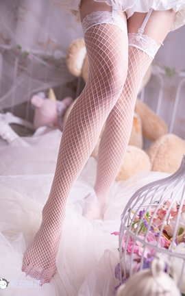 兔玩映画 B94.003 花嫁白网袜_丽丝库