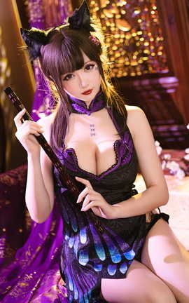 星之迟迟-蝴蝶旗袍_丽丝库