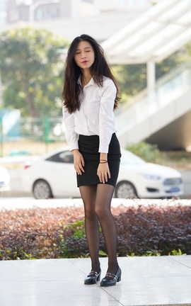 精选街拍作品 NO.1005 影行者街拍作品 OL范黑丝有点感觉 part2_丽丝库