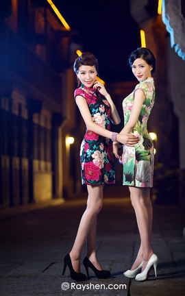 睿奢文化摄影写真集 Vol.0028 性感高跟旗袍美女_丽丝库