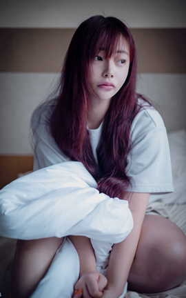 韩国写真BLUECAKE Tunamayo RED PINK_丽丝库