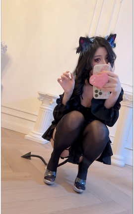 Rioko凉凉子 万圣节小恶魔猫耳V12[1080X1920 42秒]_丽丝库