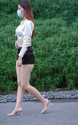 精选街拍作品 NO.1338 凯恩街拍作品 丰硕热裤美眉 part6_丽丝库