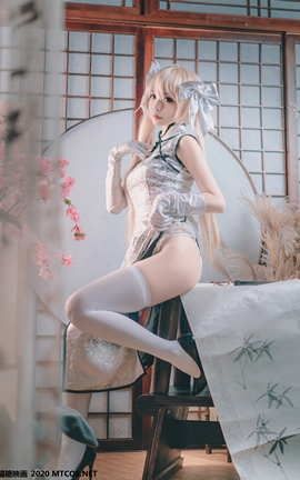 喵糖映画 HML.009 银丝旗袍_丽丝库