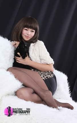上海炫彩丝袜写真 No.282  沫沫_黑丝猫女_丽丝库
