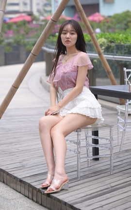 精选街拍作品 NO.1021 魂魂摄影作品 白百褶裙美女 part1_丽丝库