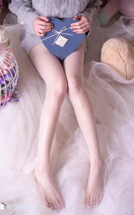 兔玩映画 B93.002 超棒的白色网袜！_丽丝库