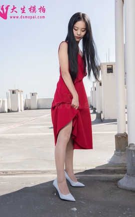 大生模拍 No.006 小尹 红衣少女_丽丝库