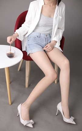 奈丝写真 NO.142 冰冰-双层蝴蝶结高跟鞋_丽丝库