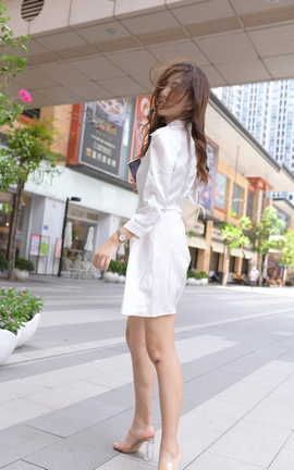 精选街拍作品 NO.0800 一始街拍作品 白衣飘飘的小姐姐 part8_丽丝库