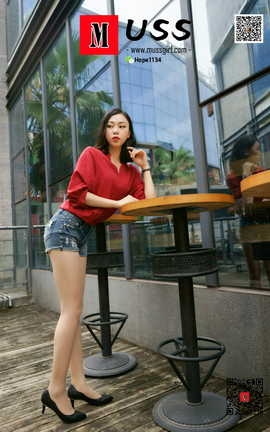 慕丝女郎MussGirl NO.211 牛仔热裤肉丝高跟_丽丝库