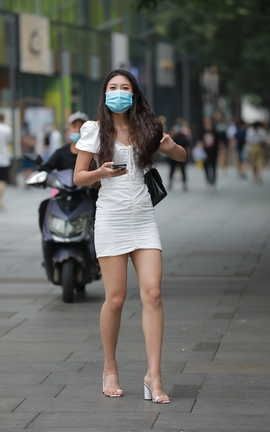 精选街拍作品 NO.0630 四九城嘎子街拍作品 包臀裙长腿美女_丽丝库