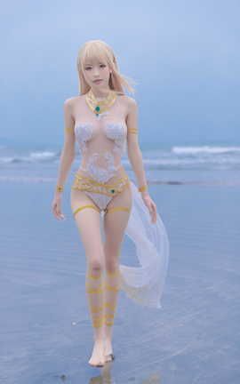 清水由乃-玛丽萝丝 白色泳衣_丽丝库