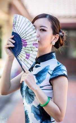 台湾网美 Wangmei 互惠文&amp;颖＿旗袍制服时装＿清水#0091_丽丝库