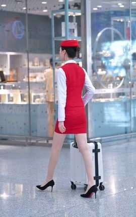 精选街拍作品 NO.0899 摄神街拍作品 二表姐空姐 超薄肉丝 机场篇 part3_丽丝库