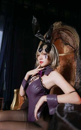 二佐Nisa-黑贞 兔女郎_丽丝库