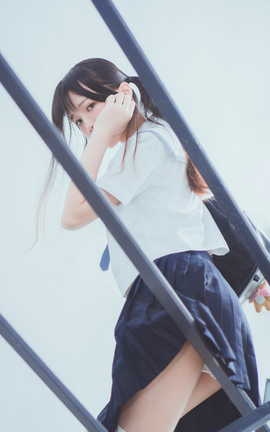 桜桃喵 蓝白水手服_丽丝库