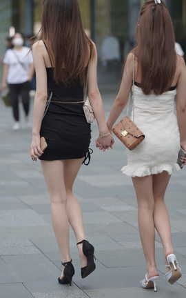 精选街拍作品 NO.1510 两位包臀裙小姐姐 part3_丽丝库