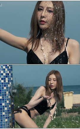 丽柜Ligui视频写真 2020.12.01 沙滩柔情 兔子[1920X1080][9分20秒]_丽丝库