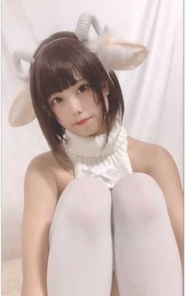 蜜汁猫裘-NO.045 白丝毛衣#1[540X960][1分11秒]_丽丝库