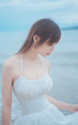 爱老师-海岸白裙_丽丝库