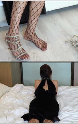 袜啵啵BoBoSocks NO.113 果果-高跟鞋黑色网袜[1920X1080][]_丽丝库