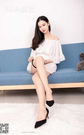 丝社SSA NO.143 文娟 白色连体裤穿搭示范_丽丝库