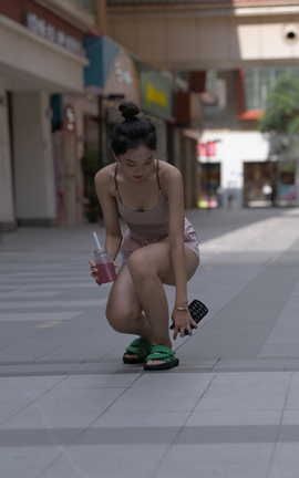 精选街拍作品 NO.1496 一始街拍作品 粉色女孩 part7_丽丝库