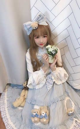 Miko酱ww-Lolita 粉蓝_丽丝库