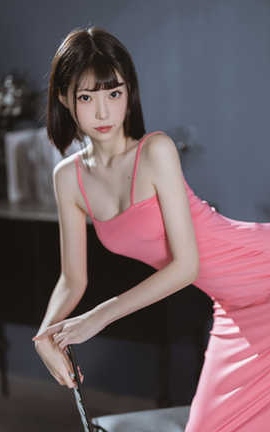 许岚LAN 粉色长裙_丽丝库