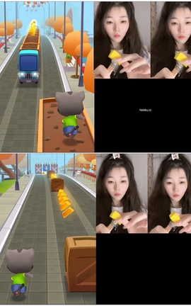 抖音六六助眠付费-汤姆猫酷跑游戏助眠[1440X1080][6分55秒]_丽丝库