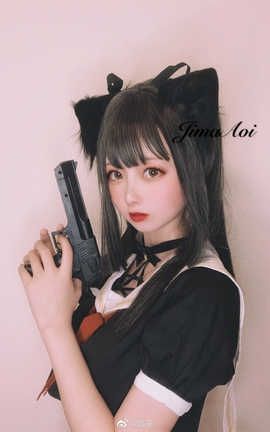 嶋葵- Vol.015 持枪黑喵_丽丝库