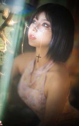 韩国写真PINK RIBBON 010 Uuuha Mood Pink_丽丝库