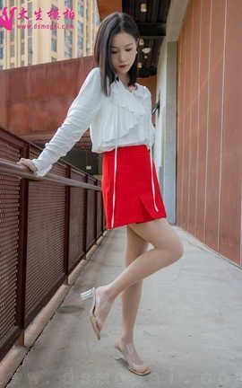 大生模拍 VOL.274 小婵 红色风情_丽丝库