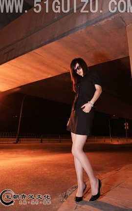 王朝贵足 No.418 宣萱CBD灰丝白领夜路迷失女郎系列A_丽丝库