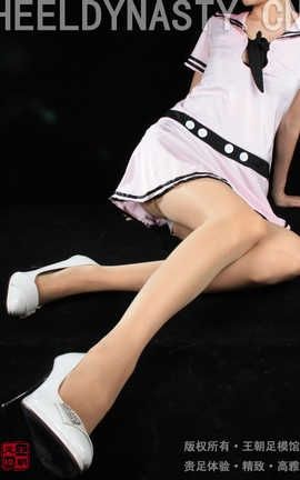 王朝贵足 No.331 布丁粉色水手制服短裙肉丝白色高跟系列A_丽丝库