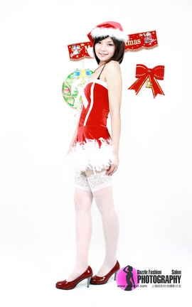 上海炫彩丝袜写真 No.253  阳阳_圣诞之媚_丽丝库