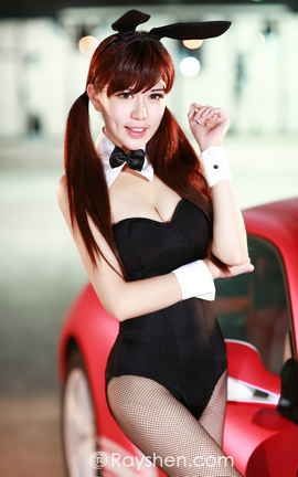 睿奢文化摄影写真集 Vol.0034 翘臀黑丝兔女郎车模_丽丝库