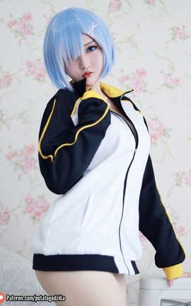Potato Godzilla Rem In Subaru Jacket_丽丝库